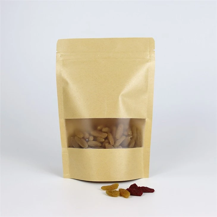 Frosted Kraft Paper Bag With Window